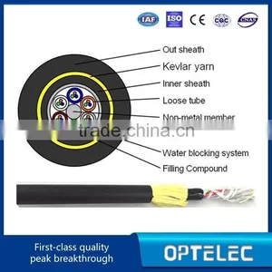 ADSS Fiber Optic Cable for Telecommunication ( 12 Cores Single Mode Fiber Optic Cable With 200m Span) thumbnail-2