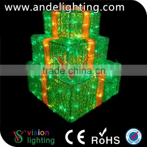 Giant Outdoor Present Box Motif Christmas Decoration Led Tree Light thumbnail-2
