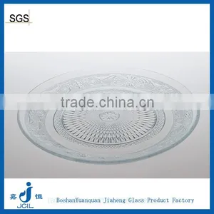 Embossed Glass Candy Storage Plate for Cake thumbnail-1