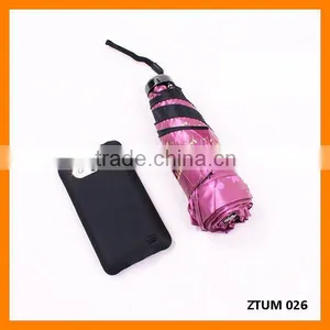 Mini Flower Print Triple Fold Fashion Umbrella thumbnail-1