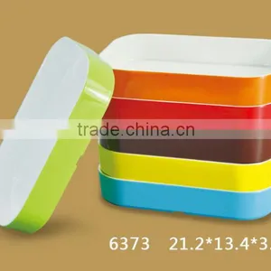 6373 Melamine Two Colors Korean Plates thumbnail-1