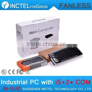 Fanless Small PC Computer ITX Office Station With Intel i5 Processor 2 COM 4 USB3.0 8G RAM 512G SSD 1TB HDD Fanless PC thumbnail-5