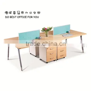 Modern Office Desk With Cabinet Open Workstation thumbnail-1