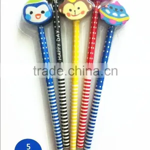 Animal Pencil ,animal Rubber Top Pencils thumbnail-1