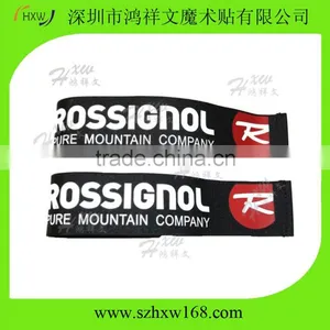 Custom Deluxe Rubber Alpine Skiing Hook Loop Ski Straps thumbnail-1