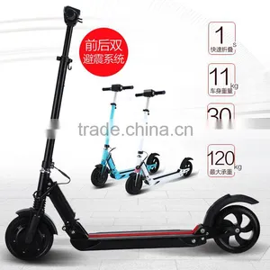 2 Wheel 8 Inch 10A Lithum Battery Folding Electric Scooter for Sale in Shenzhen thumbnail-1