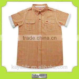 Cusom-made Summer Stripe Fashion Cotton Shirt Children thumbnail-4