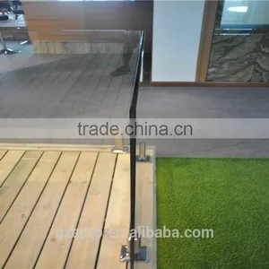 Up-to-date Styling Stainless Steel Handrail Glass Balustrade Low Price thumbnail-2