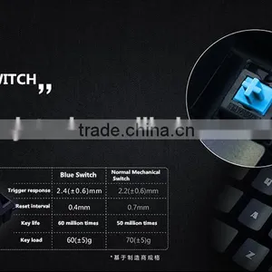 Led Backlight Metal Gaming Mechanical Keyboard thumbnail-5