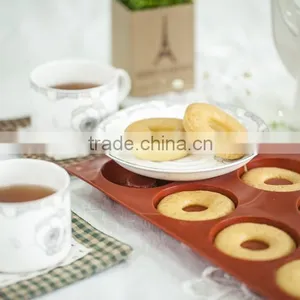 Fresh Design Wholesale Durable Reusable 6-holes Silicone Cup Cake Mold Chocolate Mold thumbnail-2