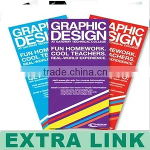 Customized Advertising Folding Leaflet Printing/ Folded Poster Printing (14th-year Printing Experience) thumbnail-1