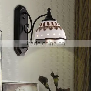 European Style Metal Interior Decoration Glass Wall Lamp thumbnail-5