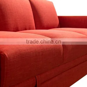 Factory Direct Modern Design High Quality Chesterfield Sofa Cum Bed/ Red Fabric Sofa Bed thumbnail-2