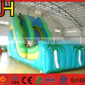 Kids Commercial Green Inflatable Bouncy Slide thumbnail-1