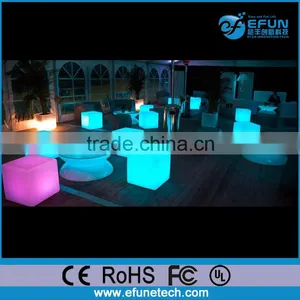 Waterproof Rgb Color Illuminated Cube Stool Seat,battery Operated 3d Led Cube Ottoman thumbnail-2