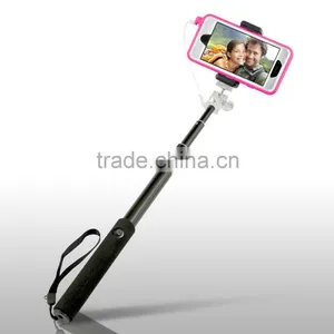 Plug and Play 3.5mm Handheld Monopod W/ Adjustable Mount Holder For Smart Phones thumbnail-2