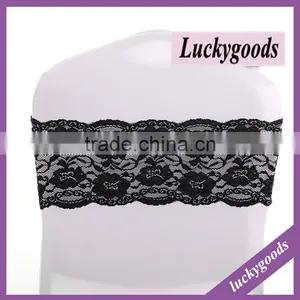 LGS029 Popular Design Black Lace Chair Sashes thumbnail-1