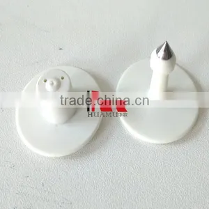 Animal Ear Tag for Cattle in White 30*30 mm thumbnail-1