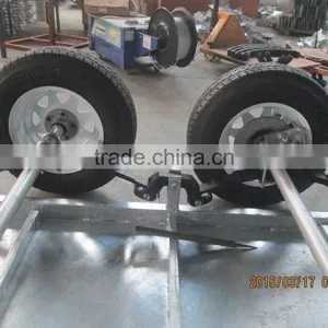 Hot Dipped Galvanized Heavy Duty 8x5ft Tandem Trailer Double Alxe thumbnail-5