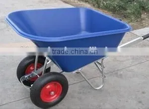 180kg Heavy Duty Plastic Tray Wheelbarrow WB9600 thumbnail-1