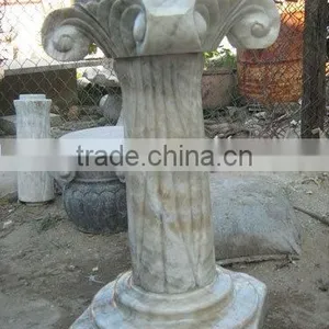 Hand-Carved Marble Pedestal thumbnail-1