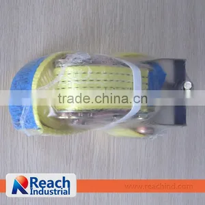 2 Inch Plastic Ratchet Tie Down With Double J Hook thumbnail-2