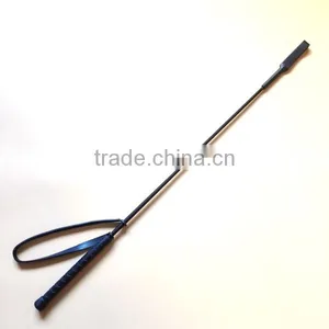 Horse Riding Crop With Hand Strap 65cm,PP Braided Equestrian Riding Crop English Riding Crop Horse Riding Crop Wholesale thumbnail-1