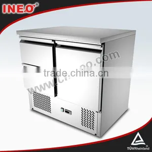 2 Drawer Stainless Steel Commercial Salad Fridge/Salad Refrigerator/Salad Bar Cooler thumbnail-1