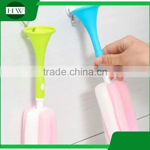 Kitchen Plastic Removable Detachable Foldable Stand Sponge Long Handle Hanging Water Cup Bottle Clean Cleaning Brush thumbnail-4