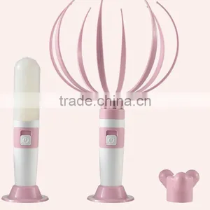 2015 Hot Gifts 3 in 1 Multifunctional Battery Power Head Massager thumbnail-3