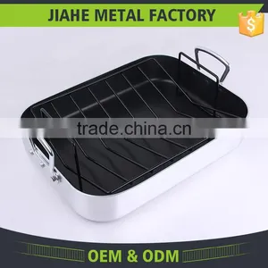 Restaurant Aluminium Nonstick Pan Chicken Roaster With Rack thumbnail-1