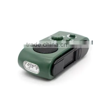 Multifunct Emergency AM/FM Portable Radio Solar/Dynamo Powered W/Flashlight thumbnail-6