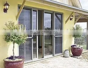 Hot Sold Pvc-u Sliding With Insect Screen Windows and Doors thumbnail-1