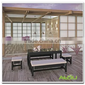 Rattan Patio Bar Set/Black Rattan Home Patio Bar Set With Cushion thumbnail-1