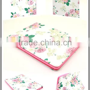 Elegant Leather Case For IPad 6 Air 2 ,Flower Printing Case For Tablet IPad 6 thumbnail-5