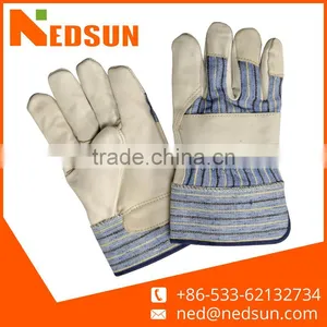 Hand Protection Cow Leather Protective Gardening Gloves Women thumbnail-1