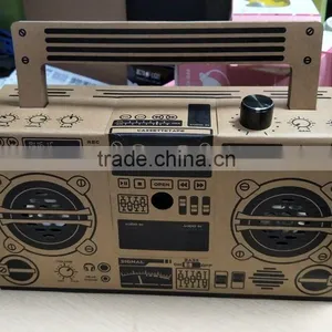 Creative DIY Foldable Loudspeaker Box Consist With Paper Materials, Funny Puzzle Loudspeaker, Classical Style LoudSpeaker Box thumbnail-1