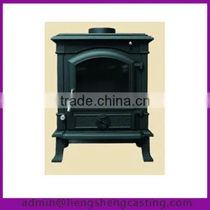 Antique Outdoor Cast Iron Wood Burning Stove With Oven thumbnail-1