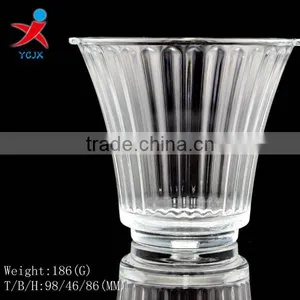 Bucket Set Type High Temperature Resistant Explosion-proof Glass Lampshade Striped Lace Craft Bright Household Glass Lighting ac thumbnail-1