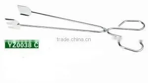 Food Tong Iron With Powder Coating Plastic Coating Handle thumbnail-6
