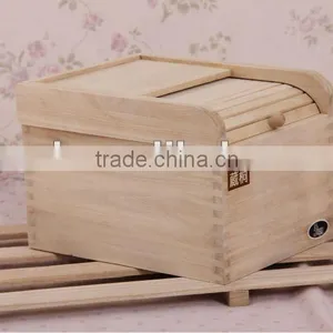 Paulownia Wood Grain Storage Box thumbnail-3