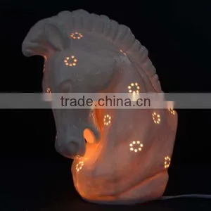 Hot Sale Horse Design Ceramic Decoration Lamp for Home thumbnail-2