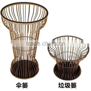 Morden Design Hotel Floor Standing Metal Wire Umbrella Display Stand thumbnail-1
