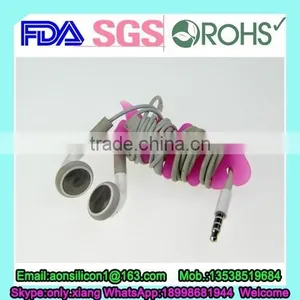 Silicone Earphone Wire Winder Cable thumbnail-1