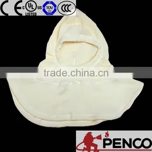 Fire Hood Nomex Woven Fabric Mata-aramid Head Protection White CE EN3911 Eye Protection thumbnail-3