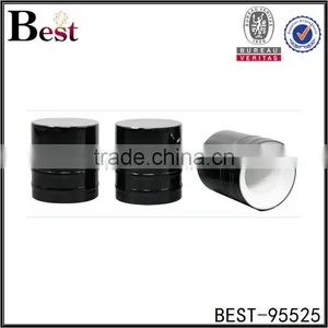 Black Aluminum Crimp on Bottle Cap thumbnail-1