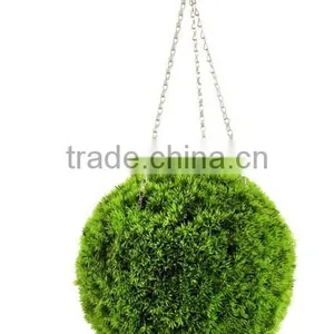 Grass Effect Topiary Ball With Free Hanging Chain thumbnail-1