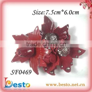 2013 Popular New Style Handmade Ffabric Handmade Sequin Shoes Flower for Flats thumbnail-1