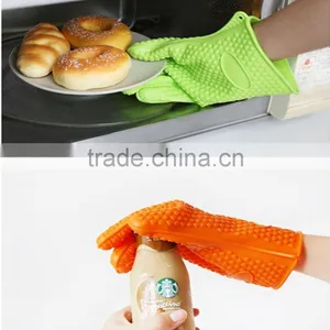 Amazon Hot Selling High Quality Silicon Heat-resistant Bbq Gloves, Express FBA thumbnail-1