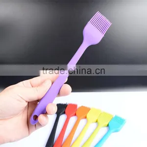 HOT SALE!Food Grade Flexible Yellow Silicone Spatula Brush thumbnail-1